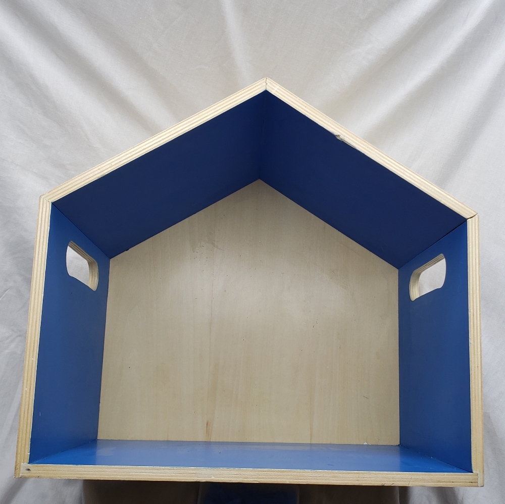 House Shaped Wall Cubby Hanging Display Box Shelf